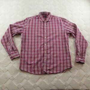 UNTUCKit Red Plaid Casual Button Down Shirt